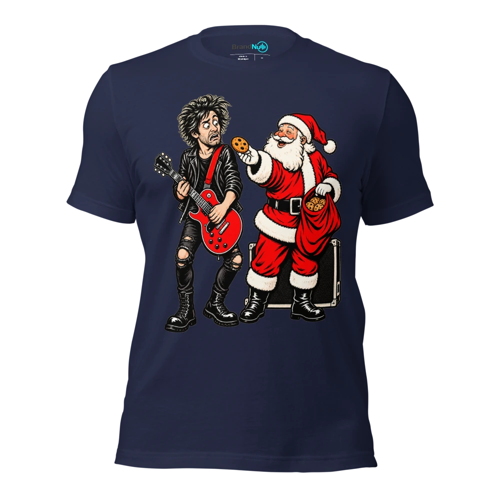 MY FESTIVE GIG FEE IS IN BISCUITS AGAIN T Shirt Navy Front