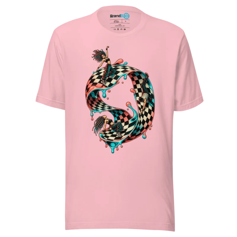 BrandNu Levitating Dancefloor T-Shirt - Pink - Front