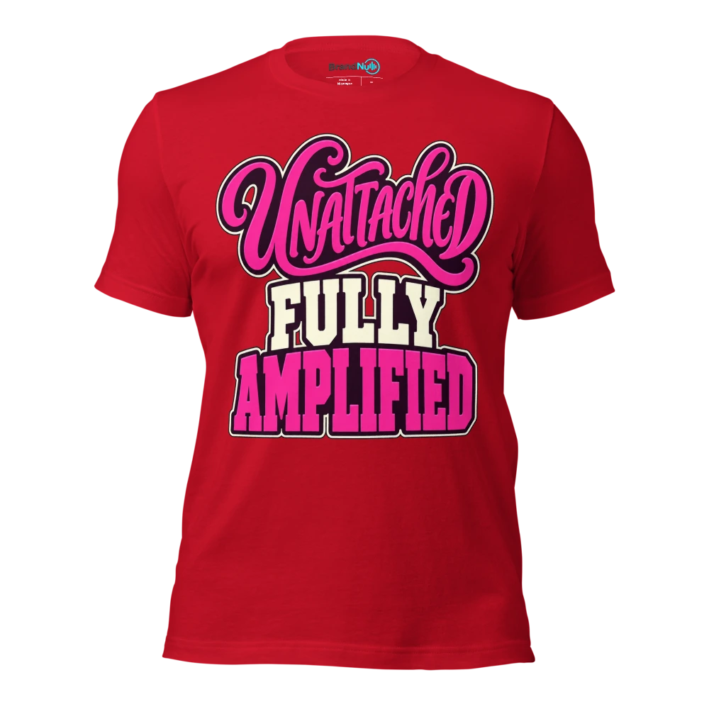 UNATTACHED FULLY AMPLIFIED T Shirt Red Front