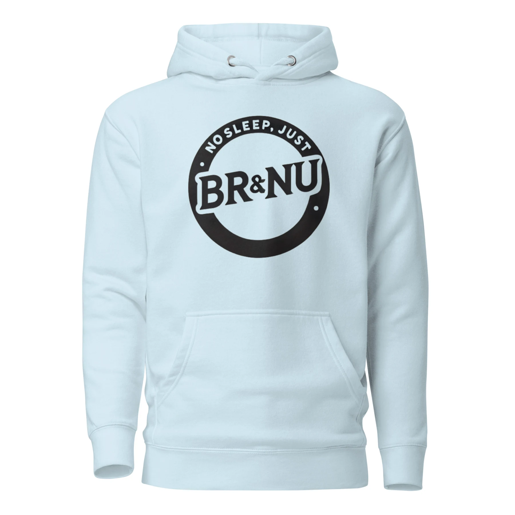 Monochrome BR&NU Circle Logo Hoodie