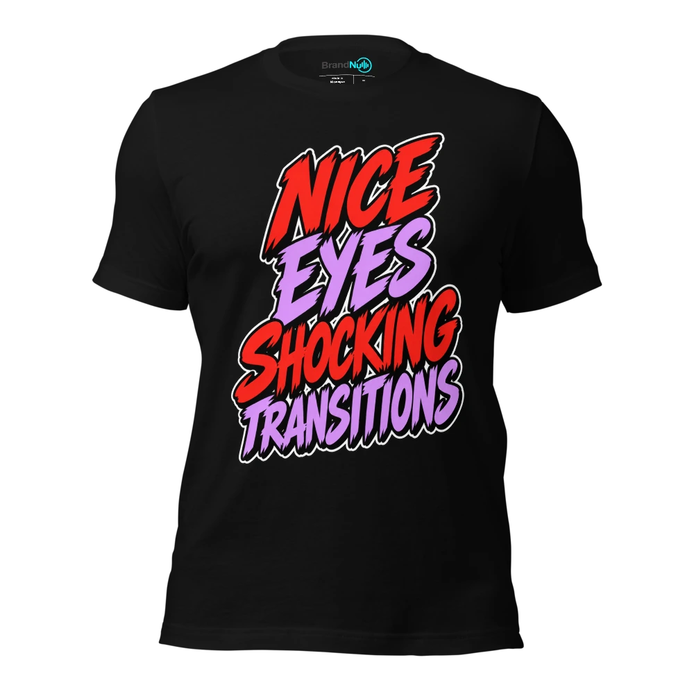 NICE EYES SHOCKING TRANSITIONS T Shirt Black Front