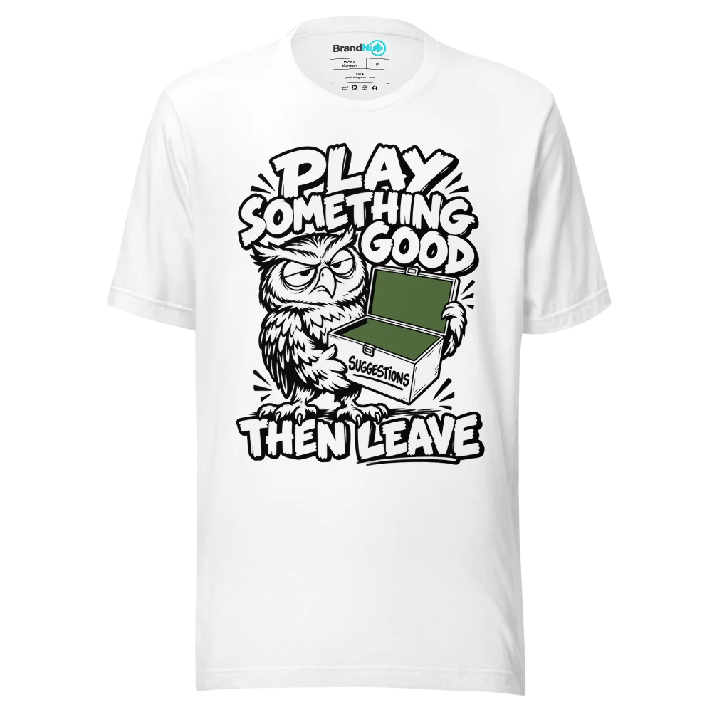 PLAY SOMETHING GOOD THEN LEAVE T Shirt