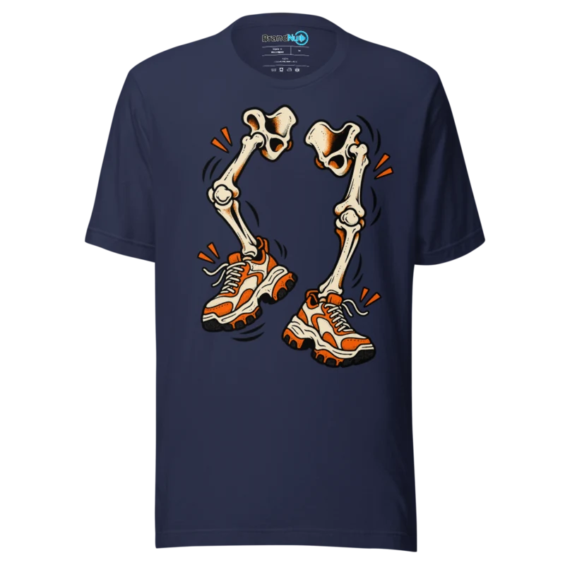 BrandNu Dancing Bones T-Shirt - Navy