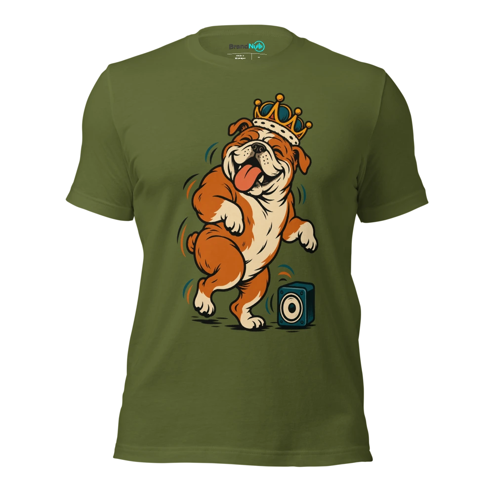 THE BIRTHDAY BULLDOG HAS DEMANDED A VICTORY LAP T Shirt Olive Front