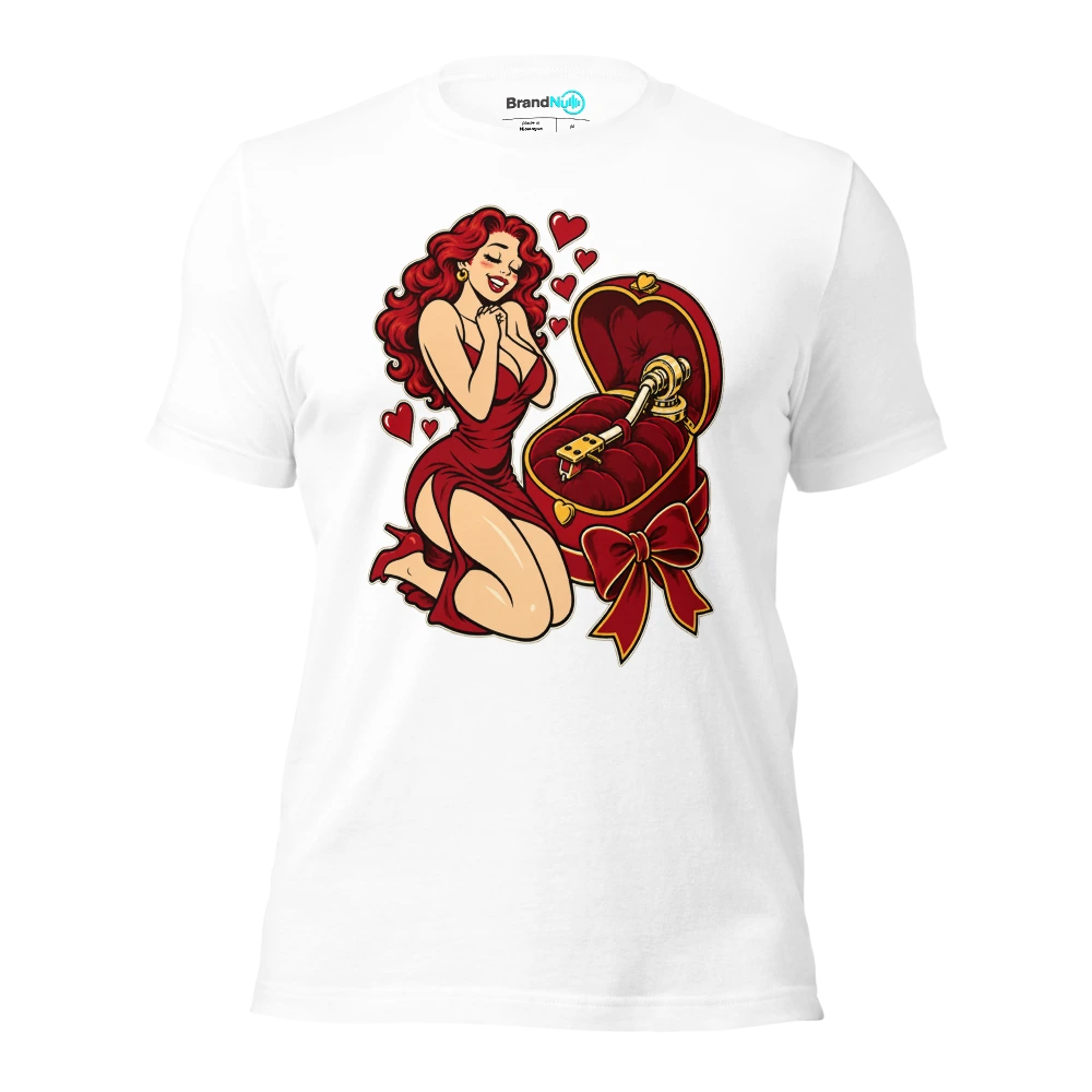 MY DATE IS A BEAUTIFULLY BALANCED TONEARM T Shirt White Front