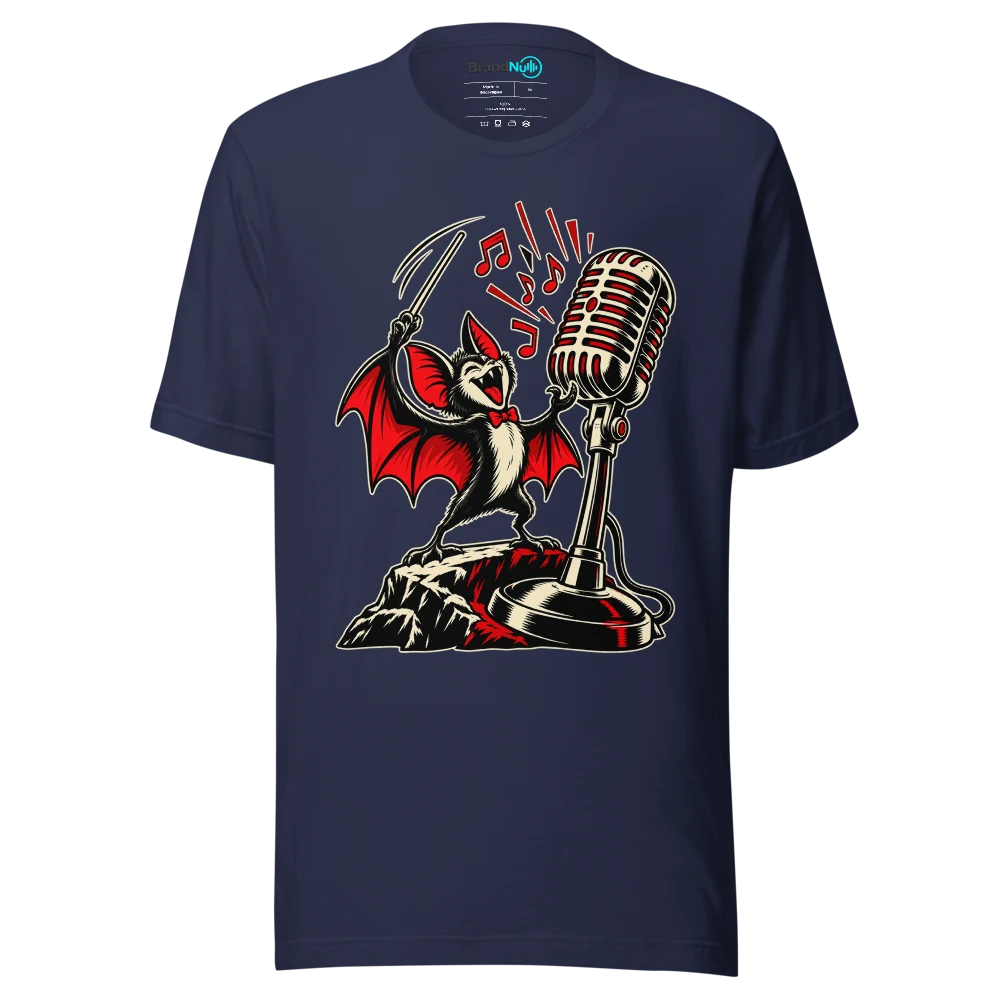 THE BAT HAS REQUESTED A SOLO T Shirt Navy Front