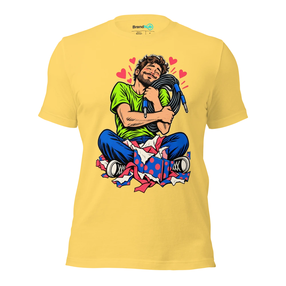 MY BIRTHDAY REQUEST IS A WORKING CABLE T Shirt Yellow Front