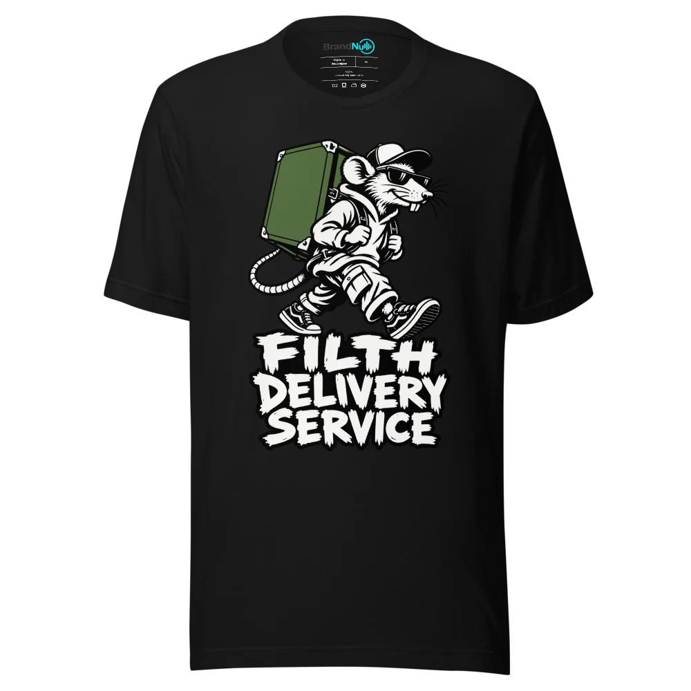 FILTH DELIVERY SERVICE T Shirt Black Front