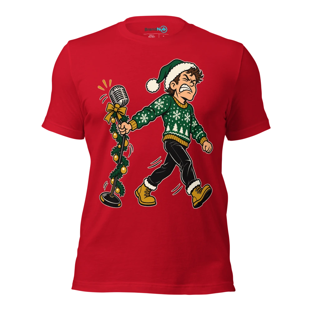 MY RESOLUTION IS TO STOP ACCEPTING CHRISTMAS GIGS T Shirt Red Front