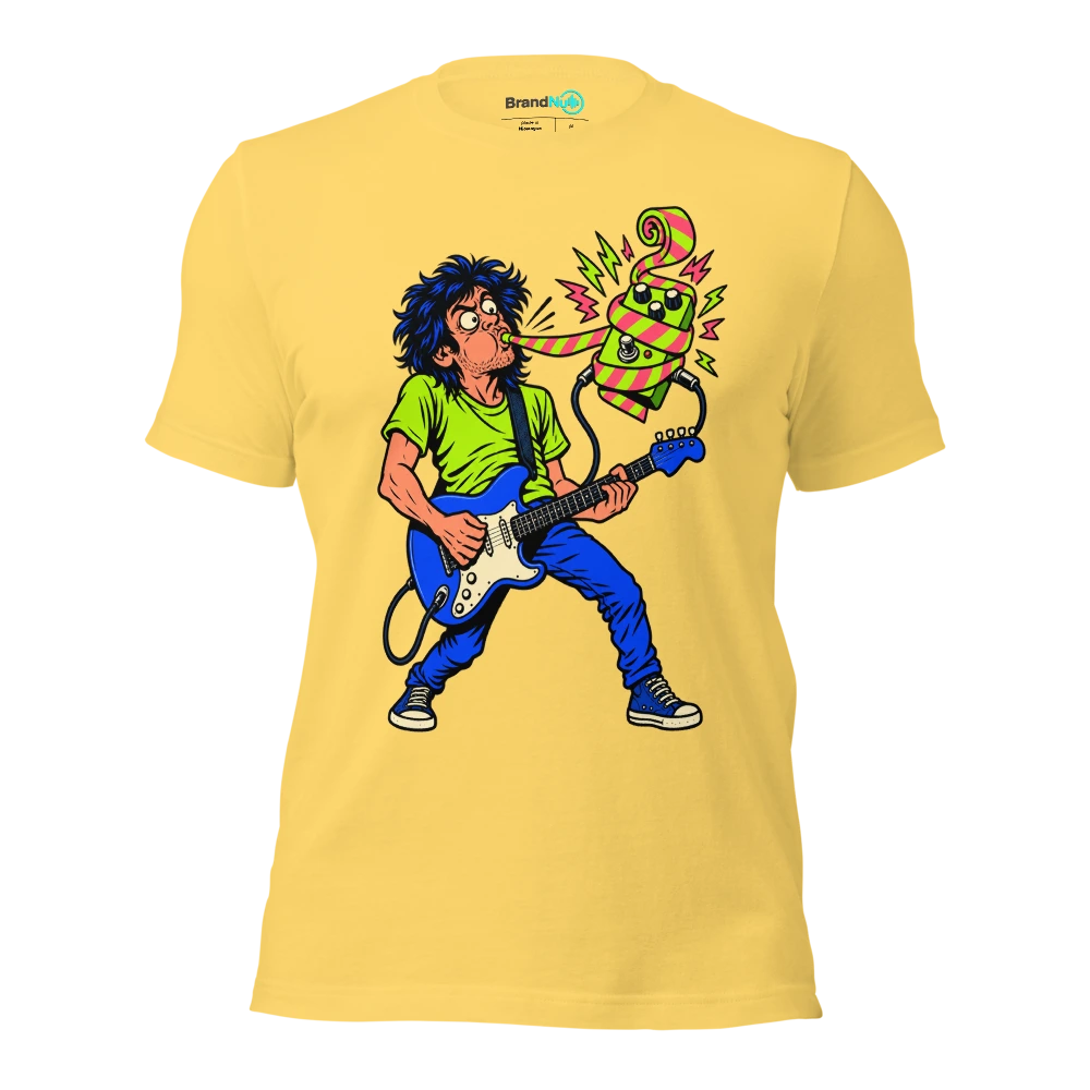 THIS PARTY BLOWER HAS A DISTORTION ISSUE T Shirt Yellow Front
