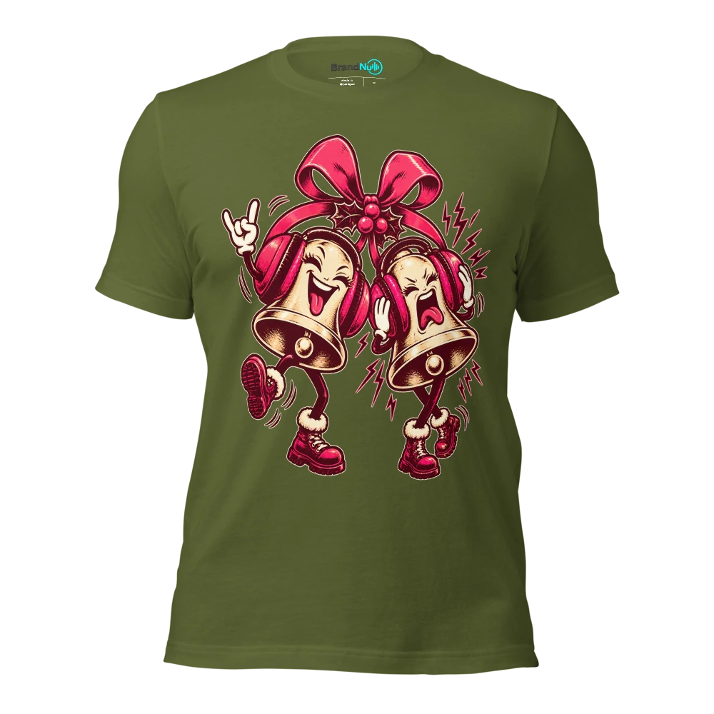 MY JINGLE BELLS NEED HEARING PROTECTION T Shirt Olive Front