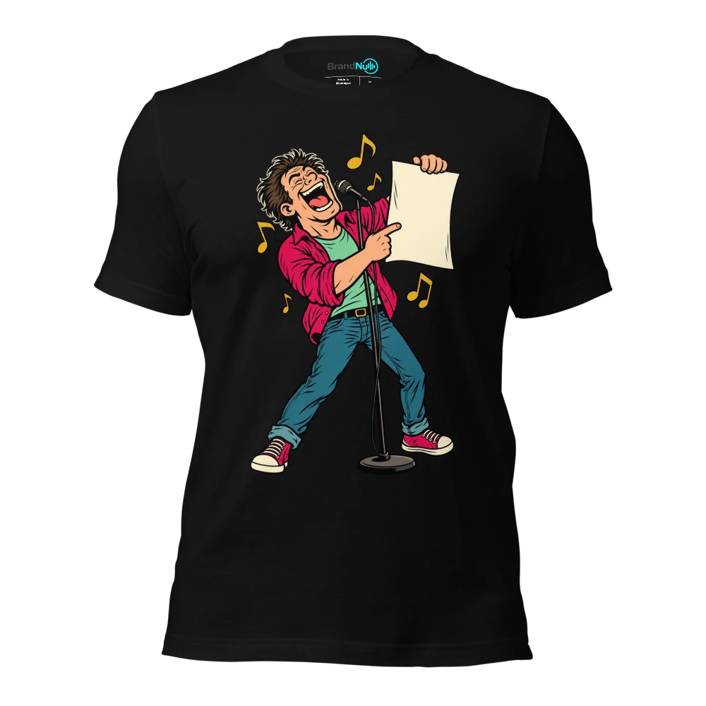 I HAVE REACHED THE AGE OF CONFIDENTLY WRONG LYRICS T Shirt Black Front
