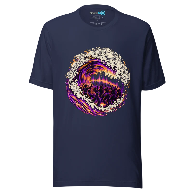 Rave Tide T Shirt - Navy