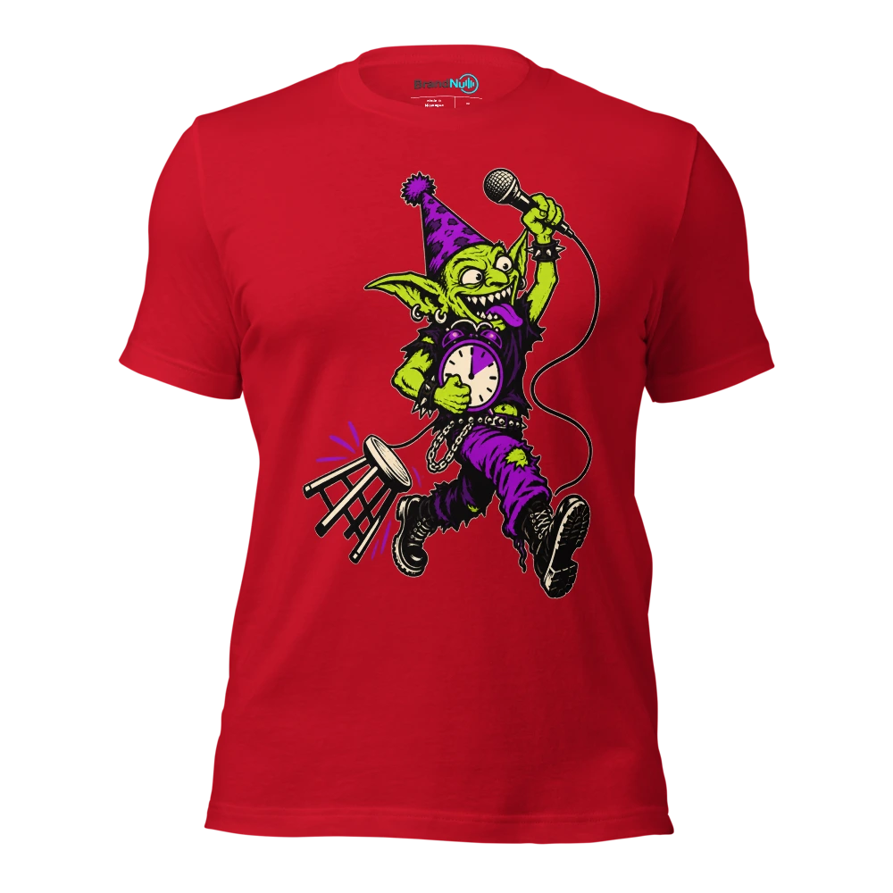 THE BIRTHDAY GOBLIN HAS STOLEN MY SET BREAK T Shirt Red Front
