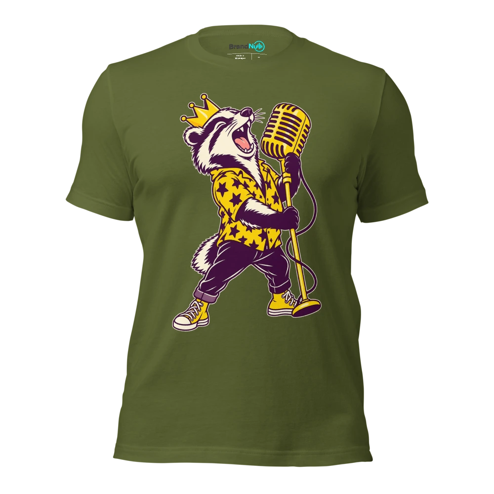THE BIRTHDAY BADGER HAS FAILED THE QUIET PART T Shirt Olive Front