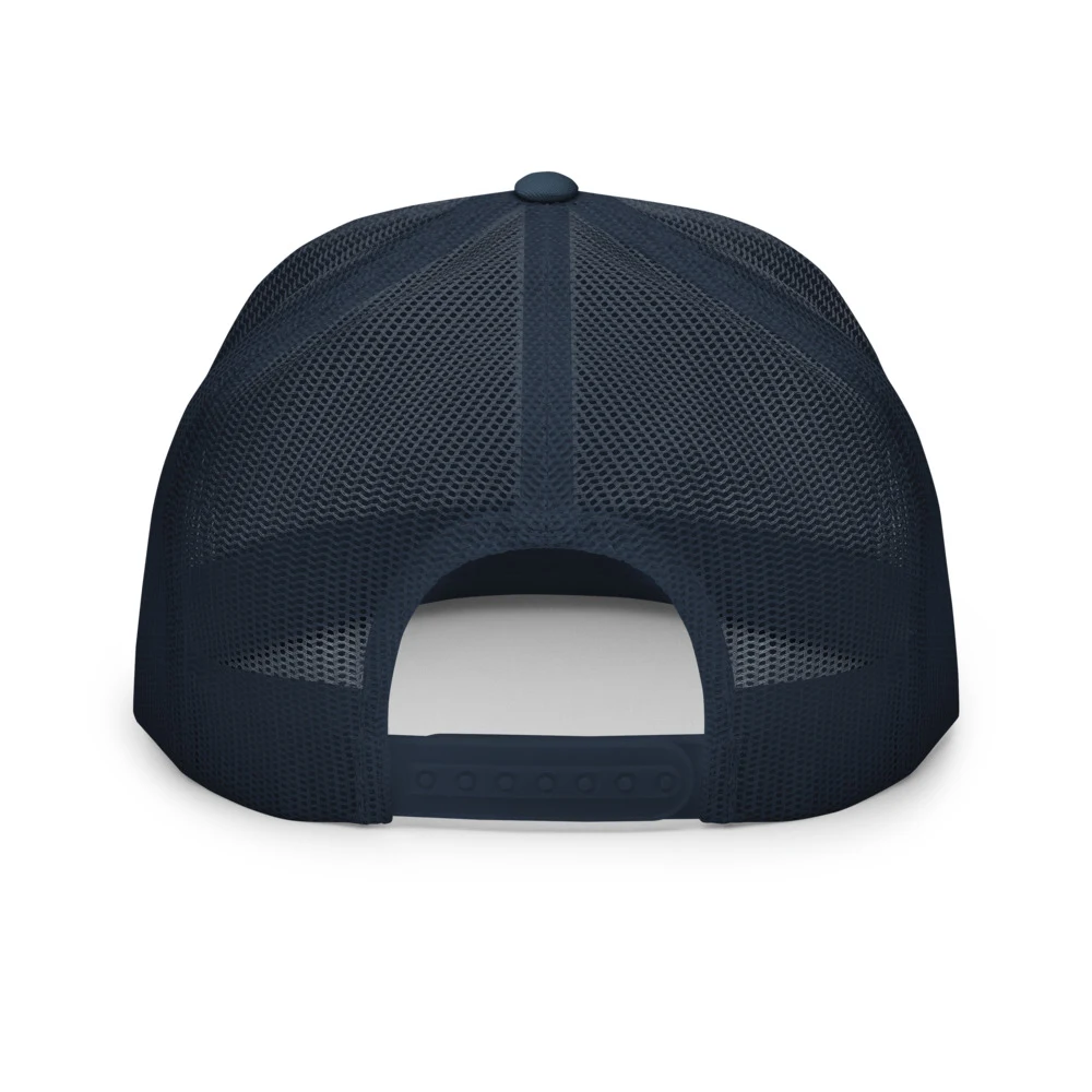 My Bank App Hates The Drop Trucker Cap Navy back view