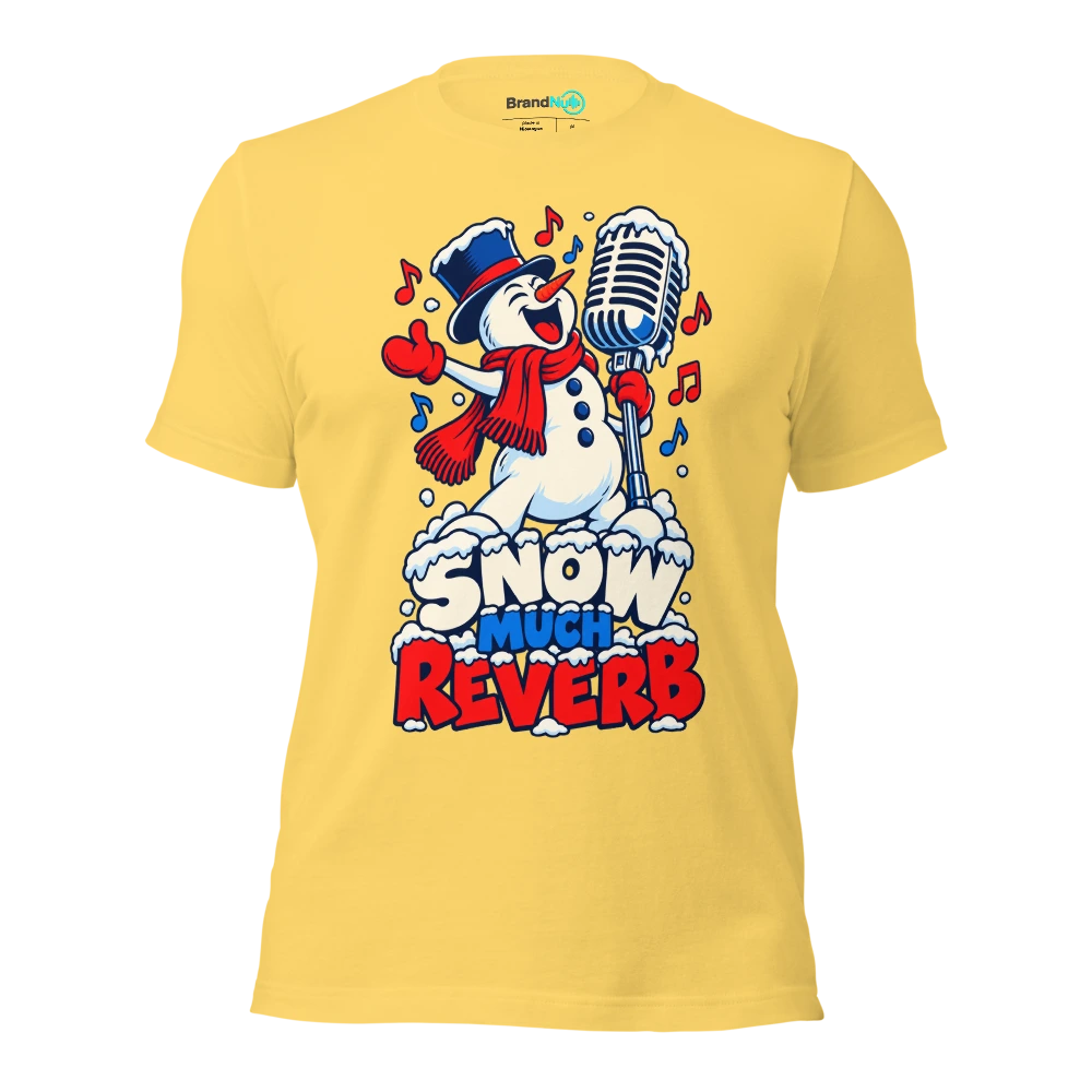 SNOW MUCH REVERB T Shirt Yellow Front