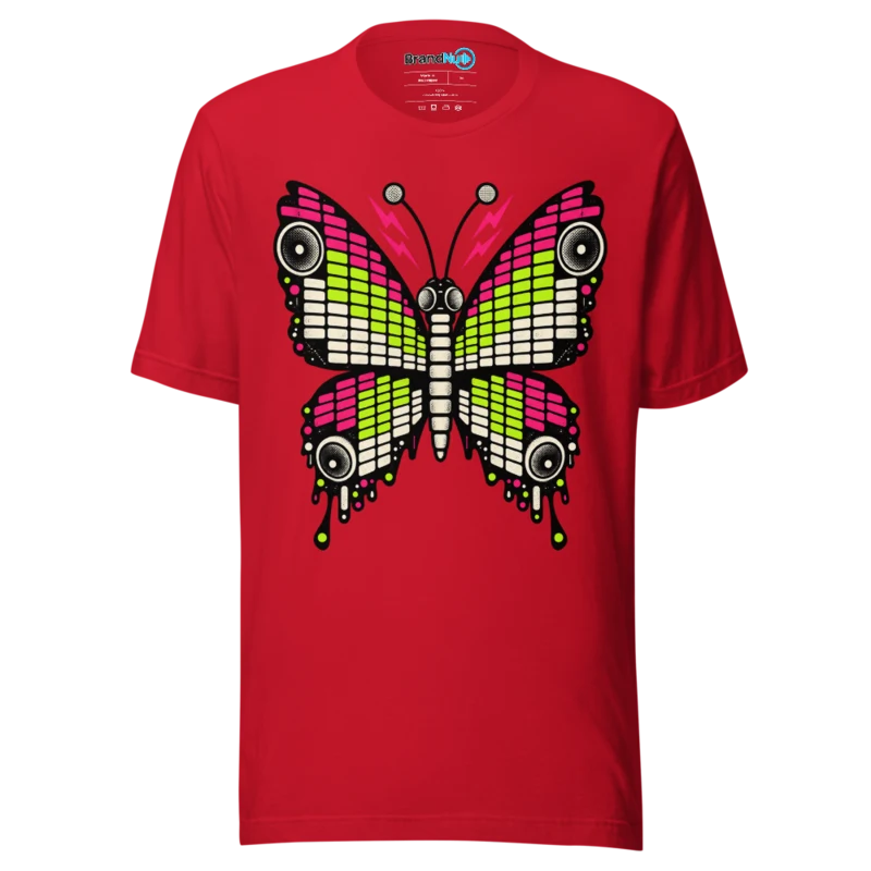 BrandNu Equaliser Butterfly T-Shirt - Red