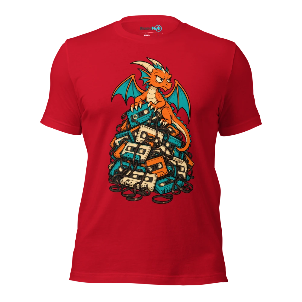 THE DEMO DRAGON HAS HOARDED EVERY BAD TAKE T Shirt Red Front