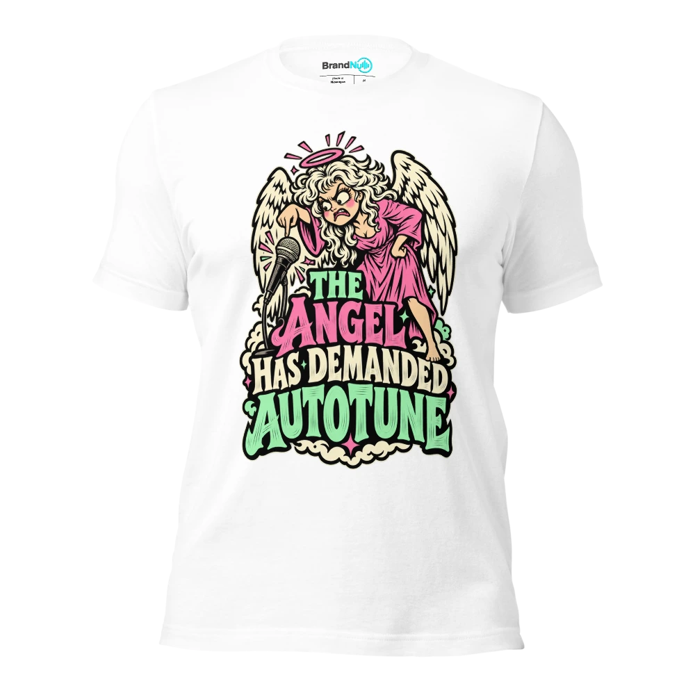 THE ANGEL HAS DEMANDED AUTOTUNE T Shirt White Front