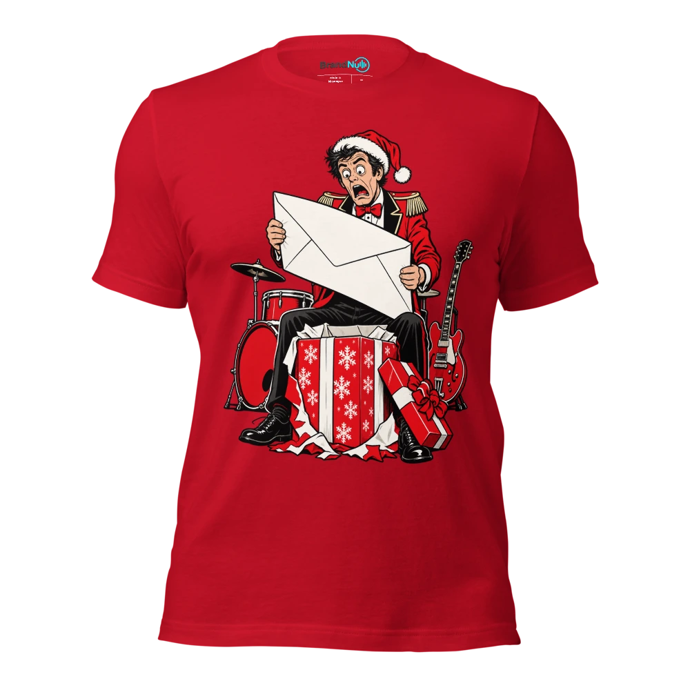 THE BAND GOT MATCHING BILLS FOR CHRISTMAS T Shirt Red Front