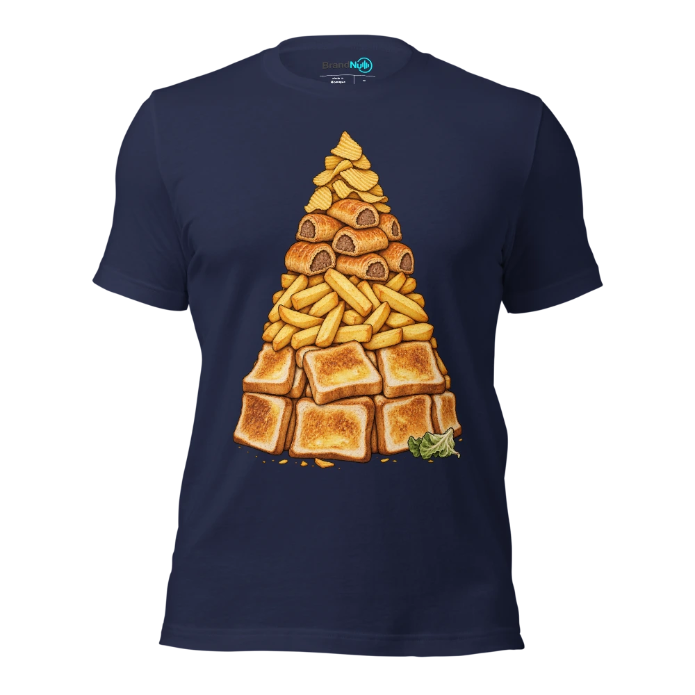 My BrandNu diet starts when the beige food runs out T Shirt Navy Front