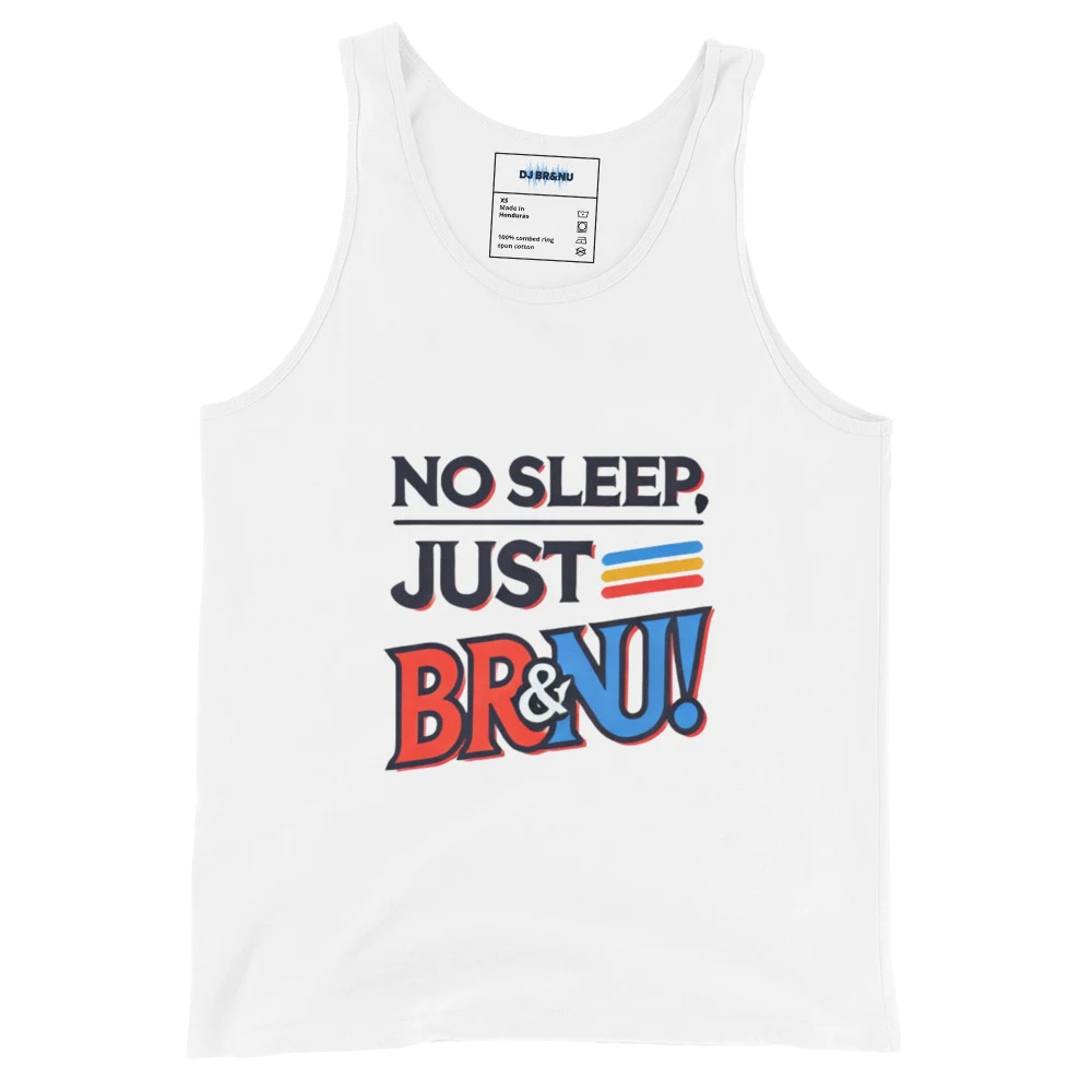 No Sleep Just BrandNu Tank Top Retro Stripe Stack