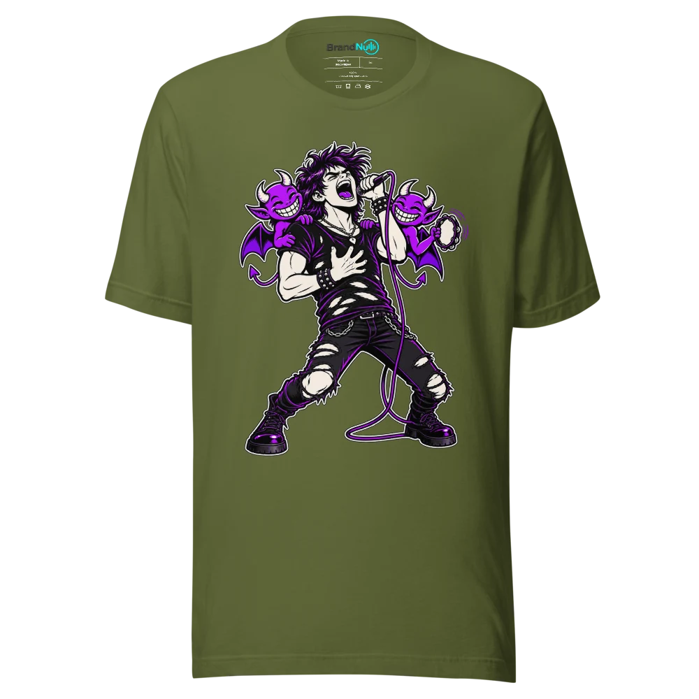 MY DEMONS KNOW EVERY WORD T Shirt Olive Front