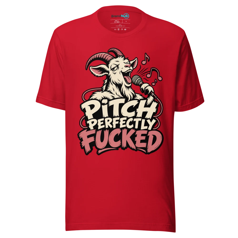 PITCH PERFECTLY FUCKED T Shirt Red Front