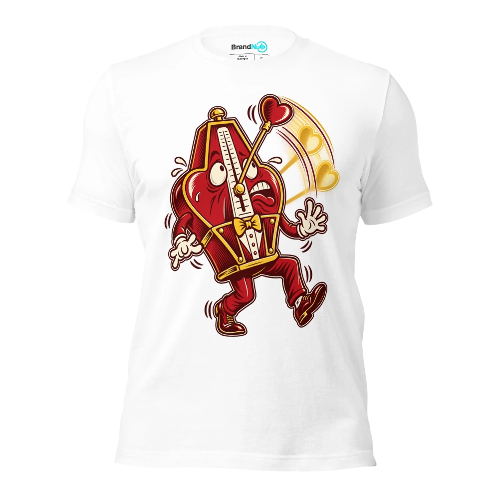 THIS HEART BEATS IN THE WRONG SUBDIVISION T Shirt White Front