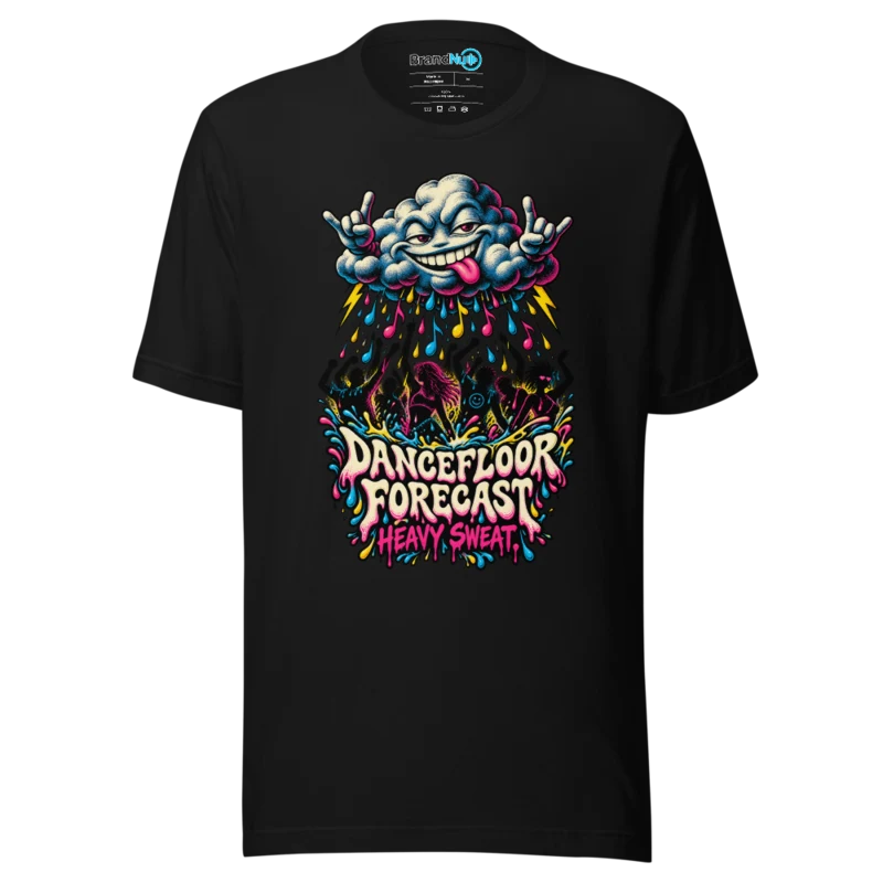 Dancefloor Forecast Heavy Sweat T Shirt - Black