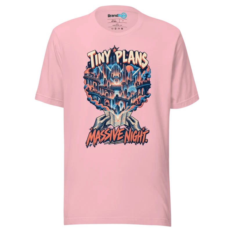 Tiny Plans Massive Night T Shirt - Olive