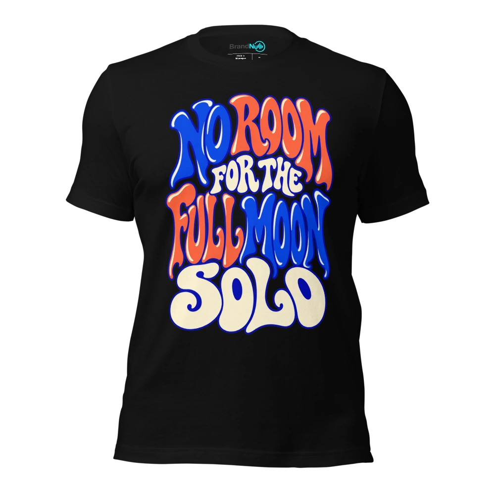 NO ROOM FOR THE FULL MOON SOLO T Shirt Black Front