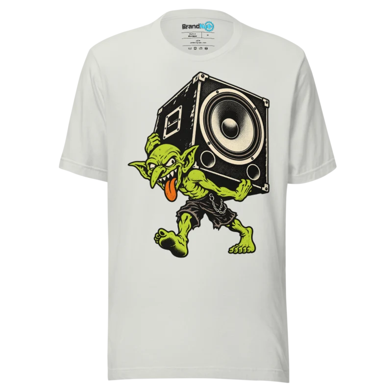 BrandNu Speaker Goblin T-Shirt - Silver