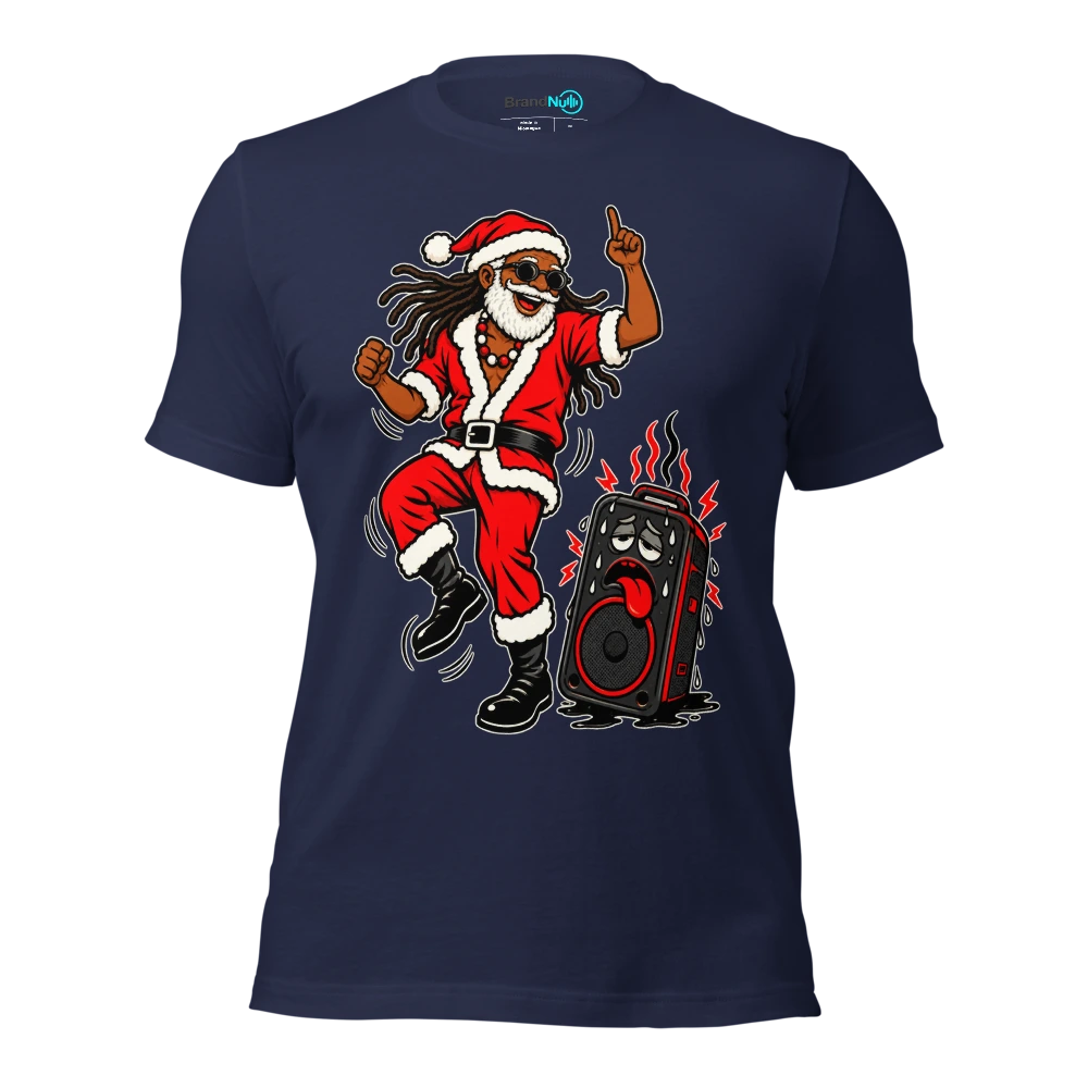 THE REGGAE GRANDAD HAS OUTLASTED THE PLAYLIST T Shirt Navy Front