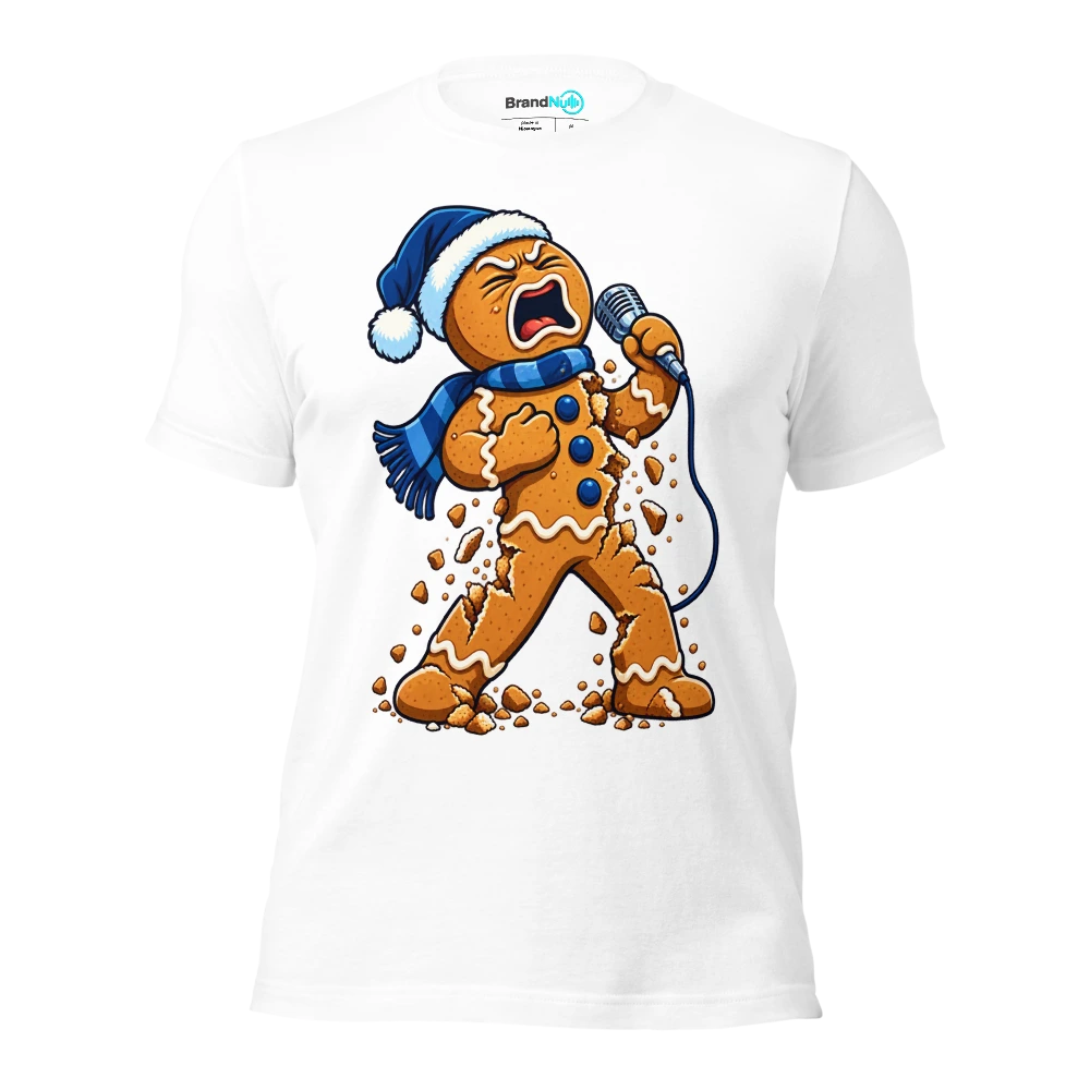 THE GINGERBREAD CHOIR HAS CRUMBLED UNDER PRESSURE T Shirt White Front