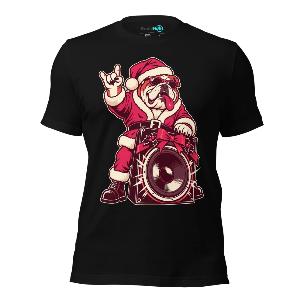 SANTA PAWS WANTS HEAVIER BASS T-SHIRT