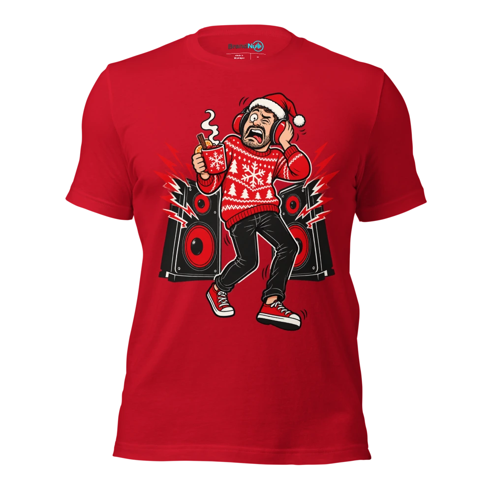 I CAME FOR MULLED WINE I LEFT WITH TINNITUS T Shirt Red Front