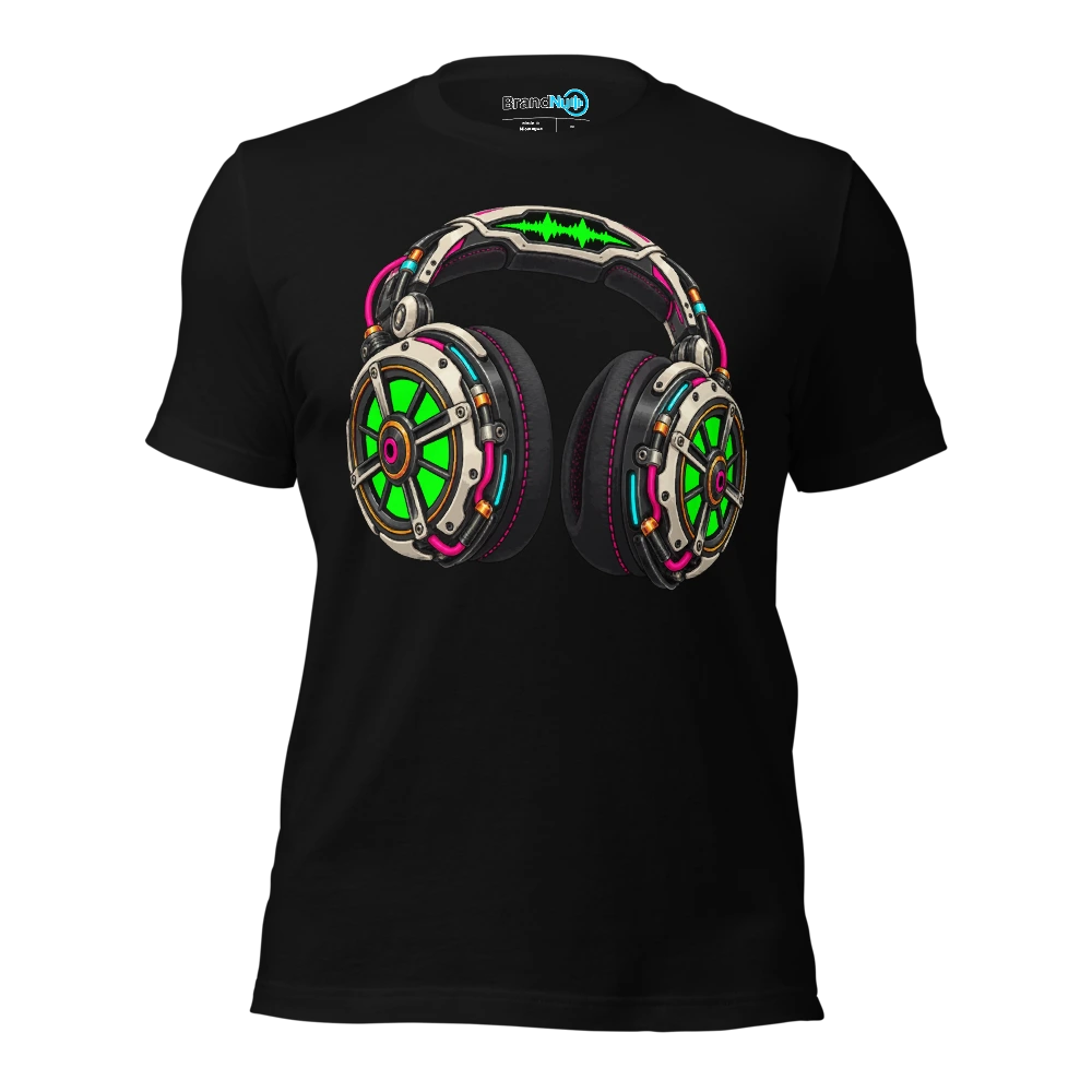 X Ray Headphones DJ Graphic T-SHIRT