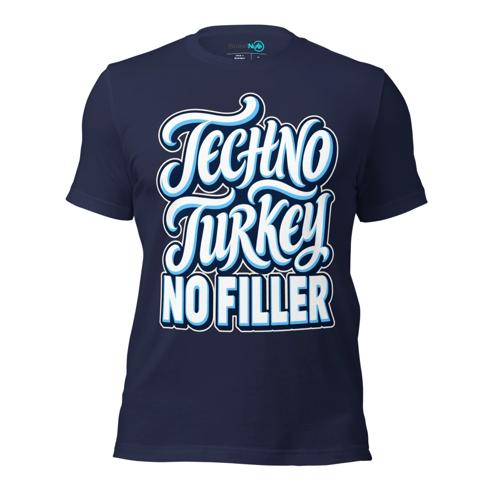 TECHNO TURKEY NO FILLER T Shirt Navy Front