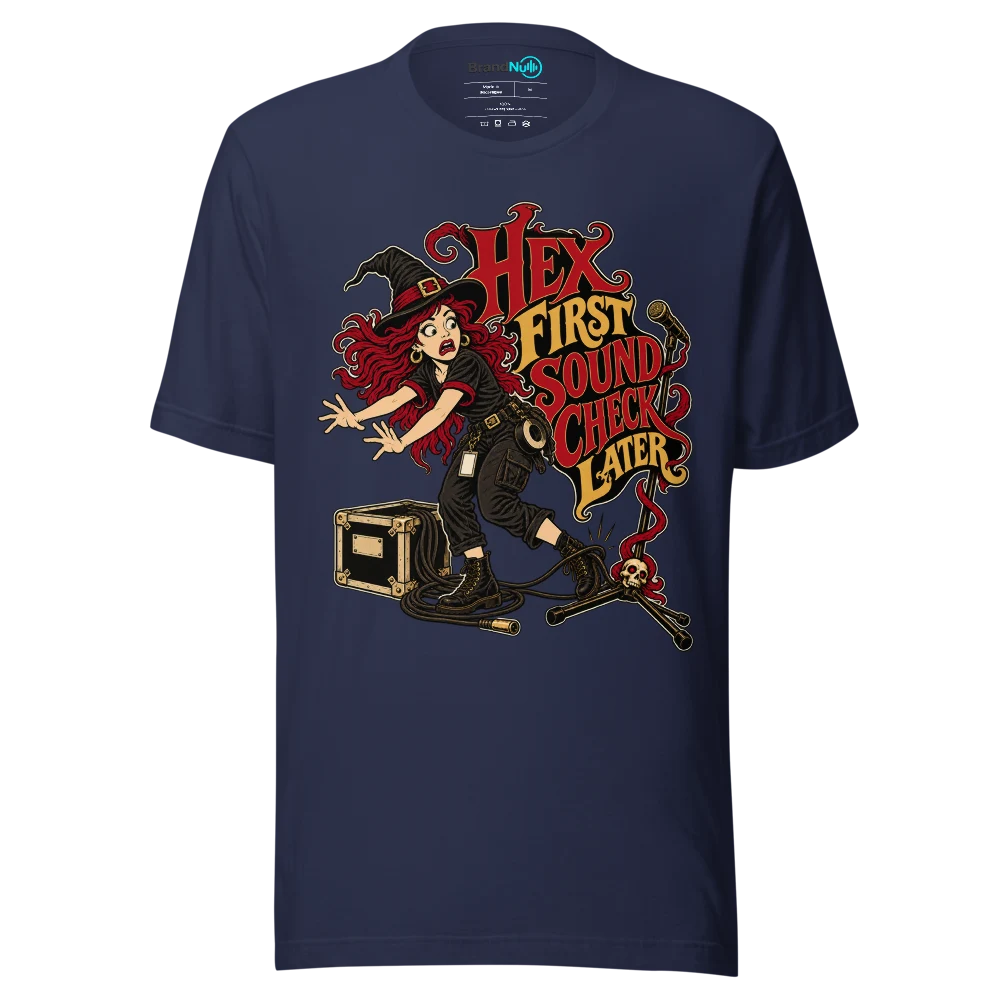 HEX FIRST SOUND CHECK LATER T Shirt Navy Front