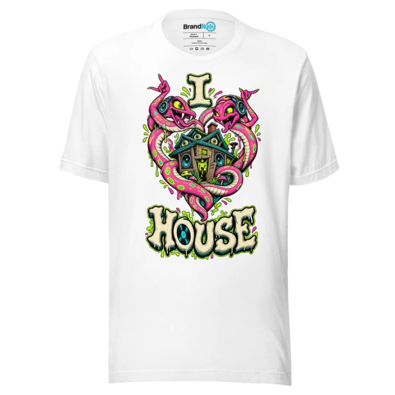 I Love House T Shirt – Clean Logo Edition