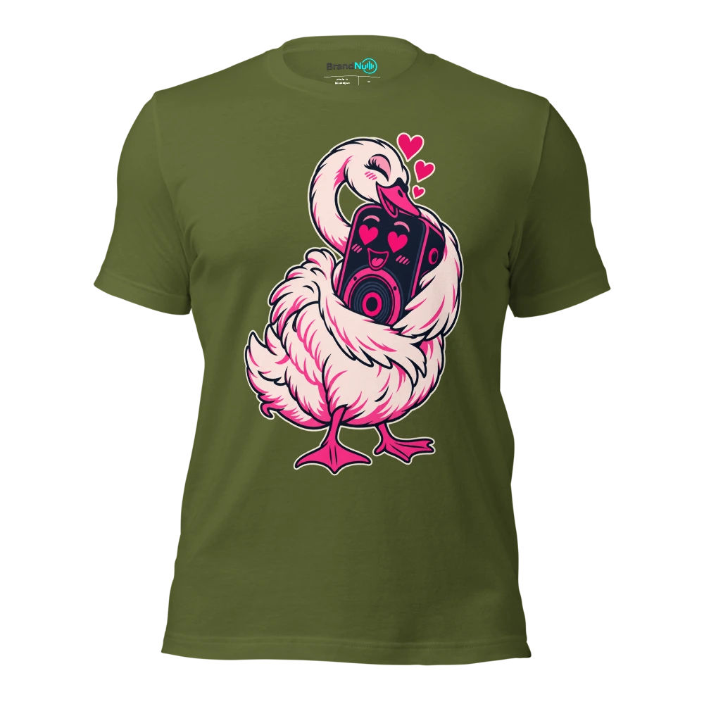 THE SWAN HAS CLAIMED A PLUS ONE FOR THE SPEAKER T Shirt Olive Front