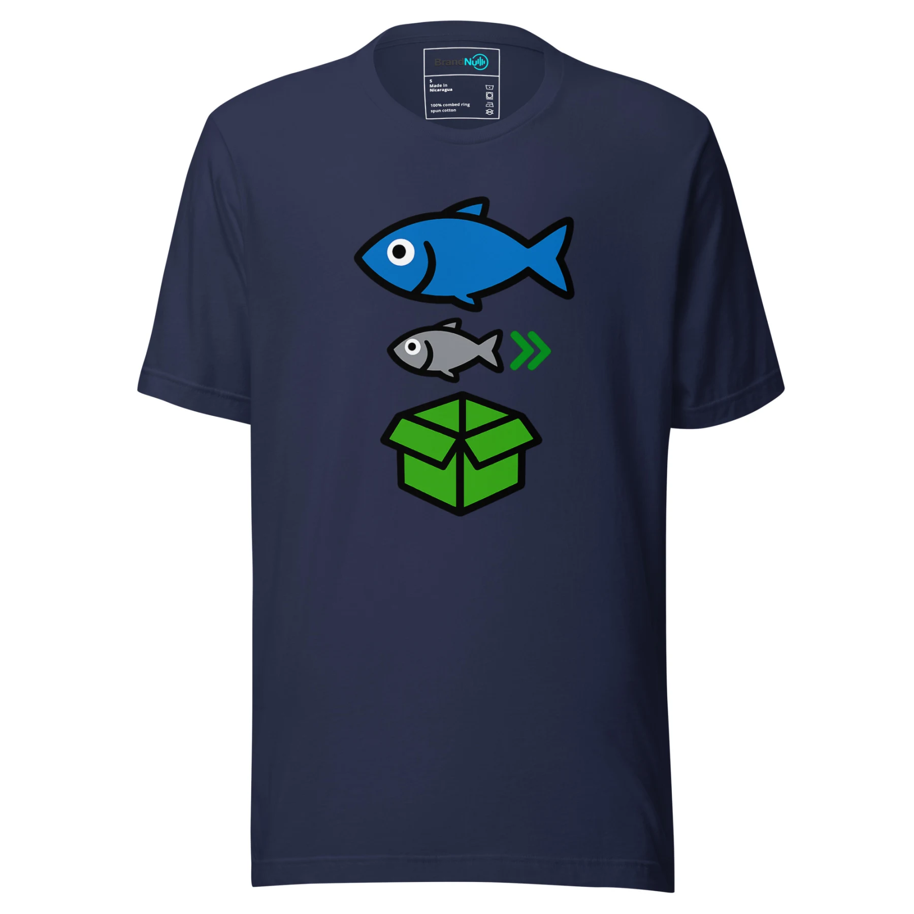 Big Fish Small Fish Cardboard Box T Shirt – Rave Dance Reference