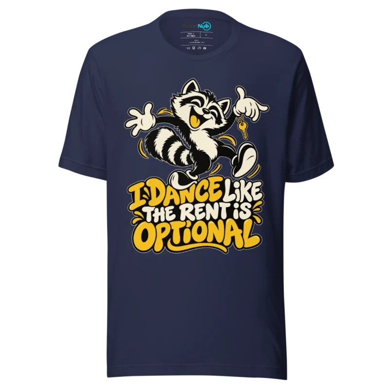 I DANCE LIKE THE RENT IS OPTIONAL T Shirt - Navy