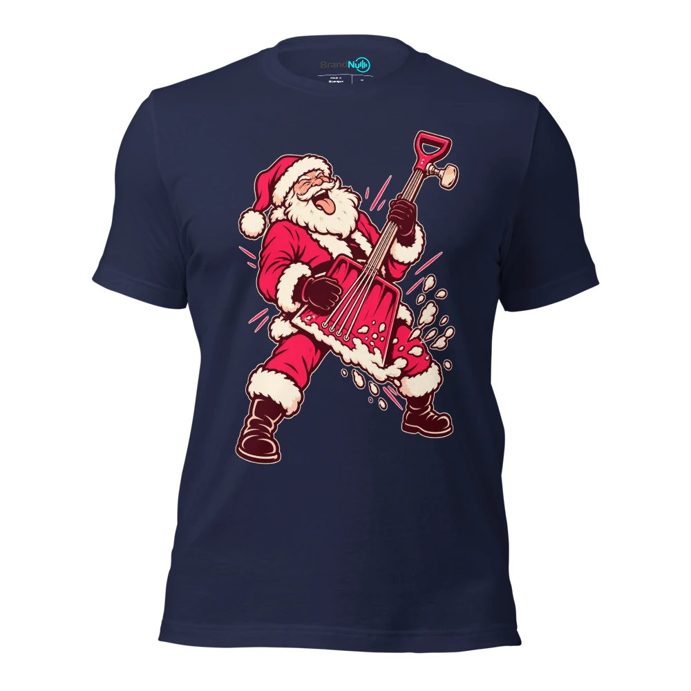 THIS SNOW SHOVEL IS A TOURING INSTRUMENT T Shirt Navy Front