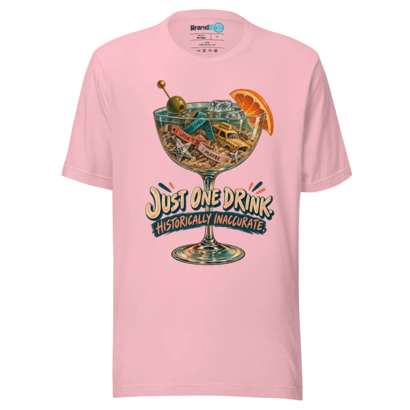 BrandNu Just One Drink – Rave Slogan T-Shirt