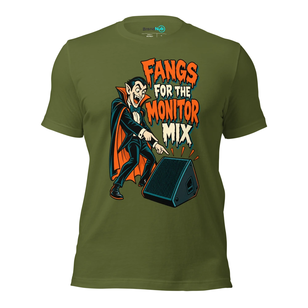 FANGS FOR THE MONITOR MIX T Shirt Olive Front