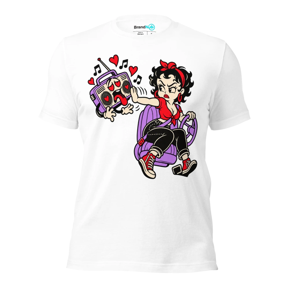 I HEARD OUR SONG AND CHANGED THE FUCKING STATION T Shirt White Front
