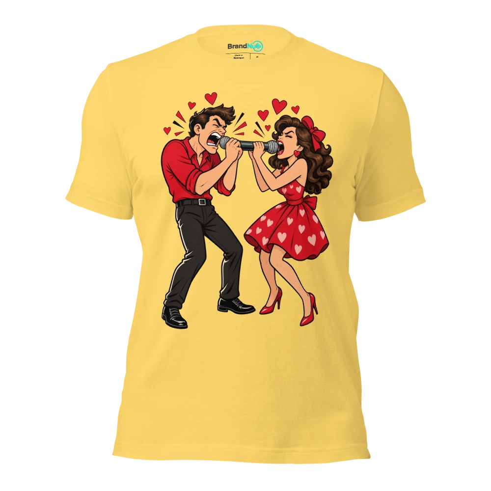 OUR DUET NEEDS RELATIONSHIP COUNSELLING T Shirt Yellow Front
